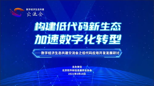 数字经济生态共建交流会之低代码应用开发发展研讨成功举办